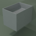 modèle 3D Lavabo suspendu (02UN12301, gris argenté C35, L 36, P 50, H 36 cm) - preview