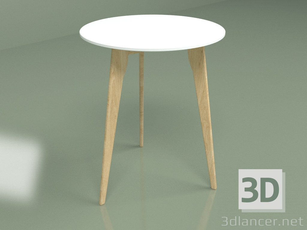 modèle 3D Table à manger Knox diamètre 60 (blanc) - preview