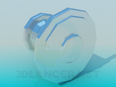3d модель Мебельная ручка – превью 3d модель Мебельная ручка – превью