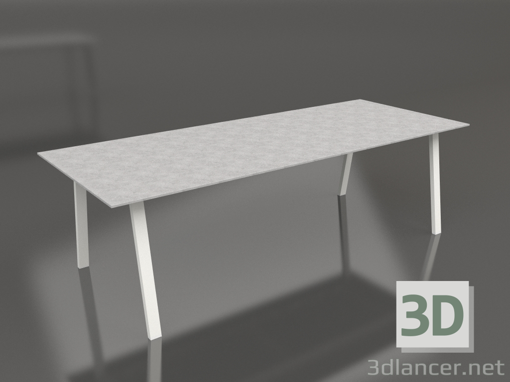 Modelo 3d Mesa de jantar 250 (cinza ágata, DEKTON) - preview