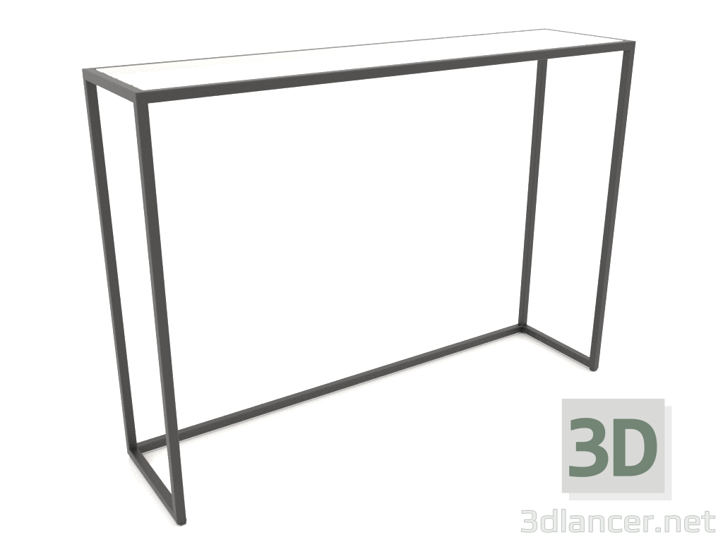 3d model Rectangular console (GLASS, 120x30x86) - preview