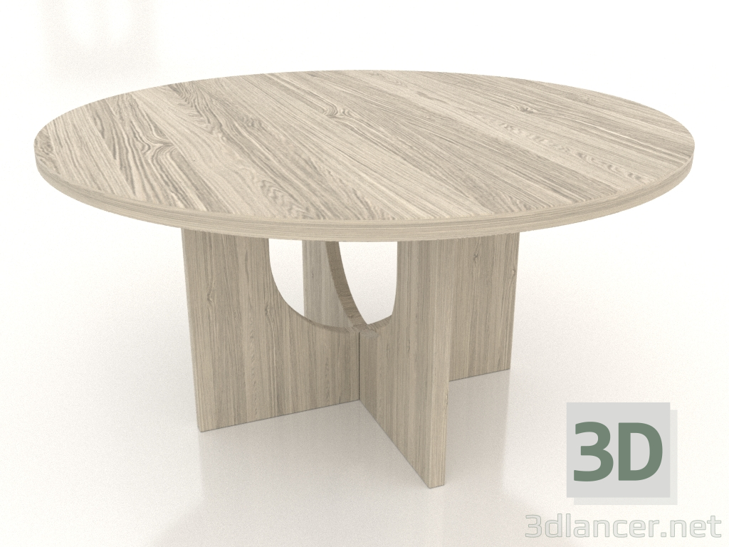 3D modeli Yemek masası YUVARLAK Ø 1500 mm (açık meşe) - önizleme