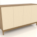 3d model Mueble de TV FARGO con fachadas fresadas 1600x500x950 mm (vainilla, roble natural, opción 2) - vista previa