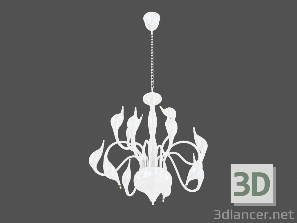 modèle 3D Suspension de lustre Cigno Collo (751126) - preview