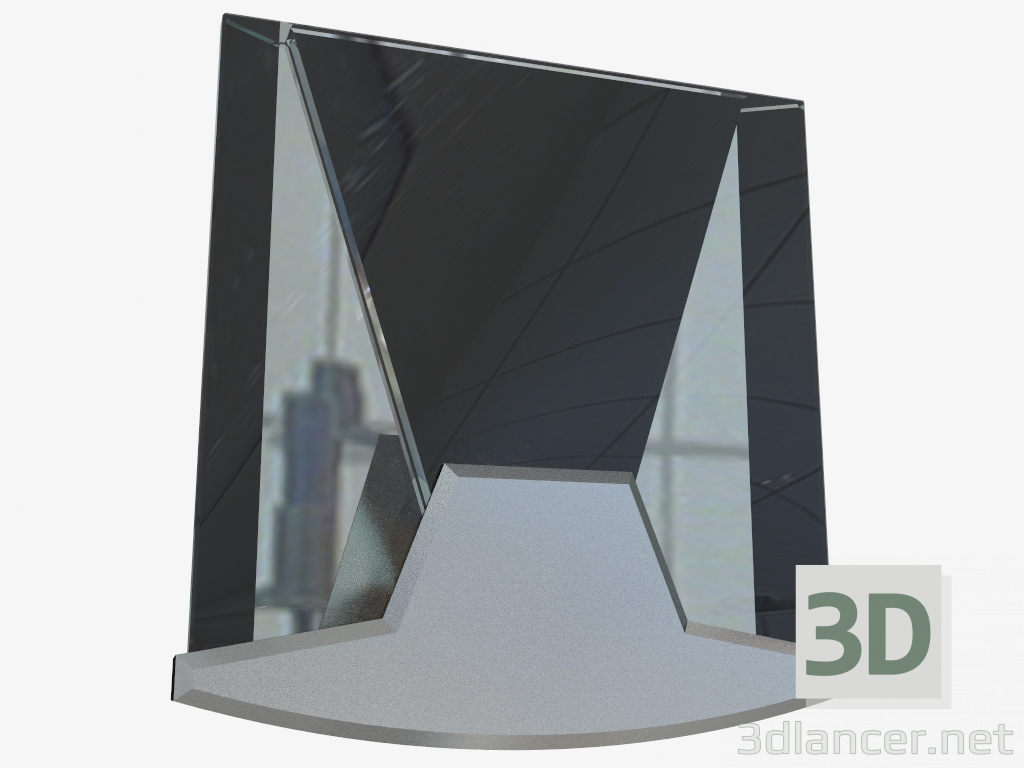 modello 3D Lampada da parete 520 Aurora Parete 20 - anteprima