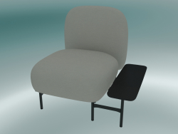 Isole Modular Seat System (NN1, hoher Rücksitz mit rechteckigem Tisch links)