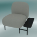 3d model Isole Modular Seat System (NN1, High Back Seat with Rectangular Table on the Left) - preview
