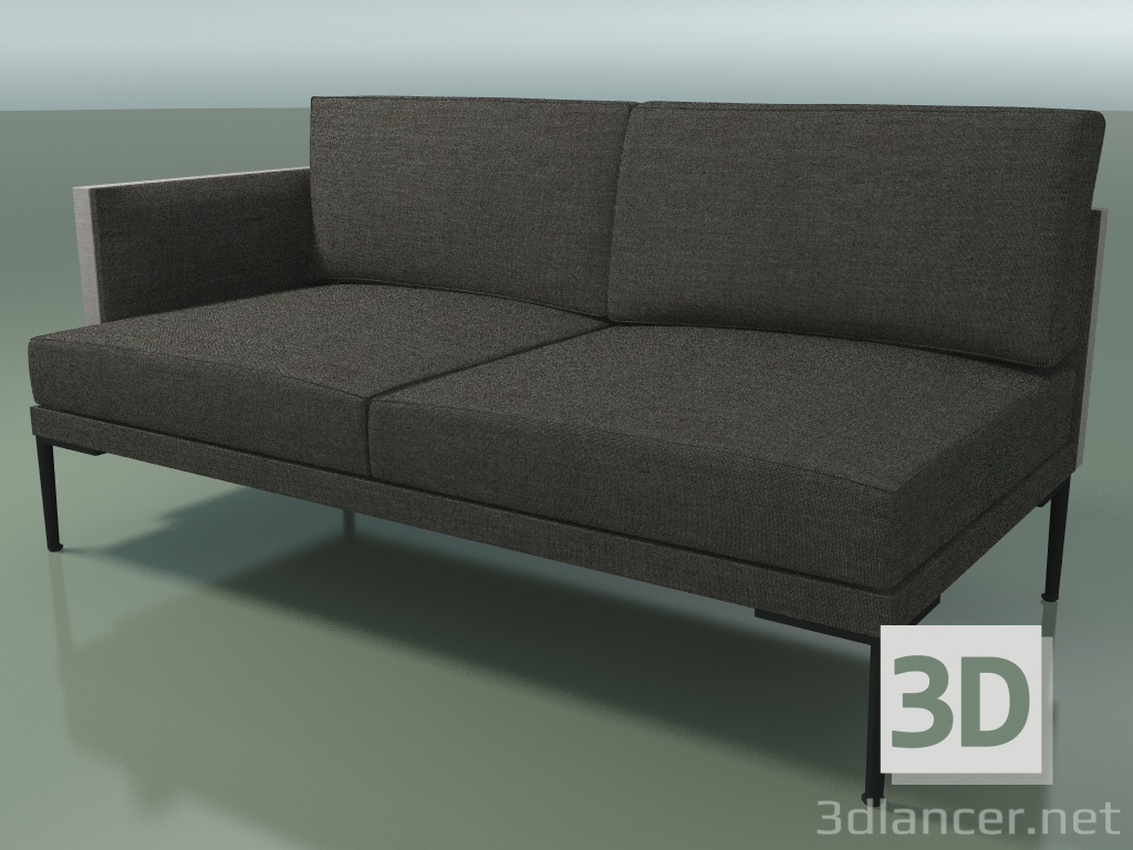 3d model End module 5234 (armrest on the right, two-tone upholstery) - preview