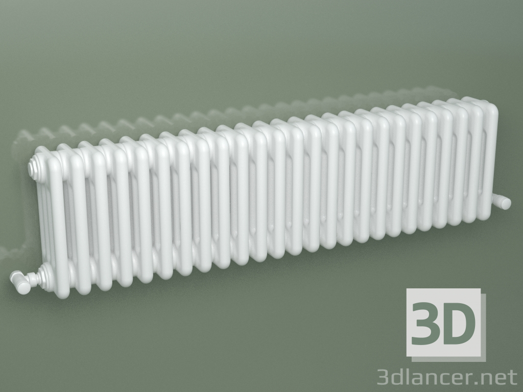 3D Modell Rohrkühler PILON (S4H 4 H302 25EL, weiß) - Vorschau