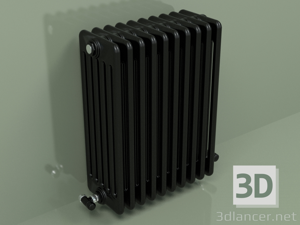 modèle 3D Radiateur TESI 6 (H 600 10EL, Noir - RAL 9005) - preview