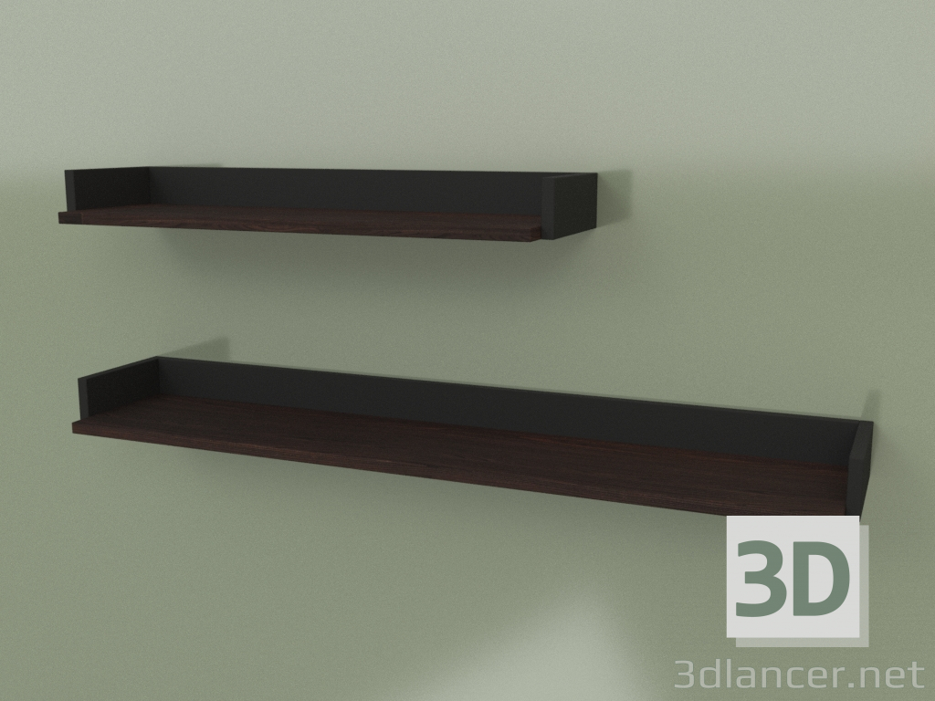 modèle 3D Ensemble d'étagères suspendues (30263) - preview