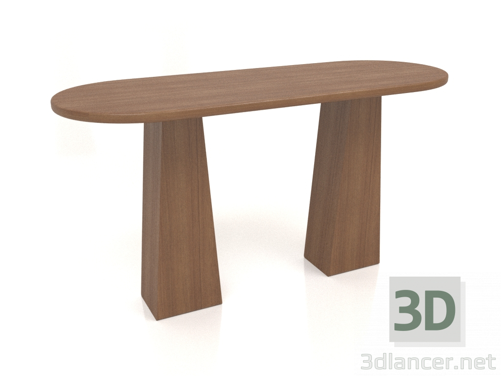 modèle 3D Table RT 10 (1400x500x750, bois brun clair) - preview