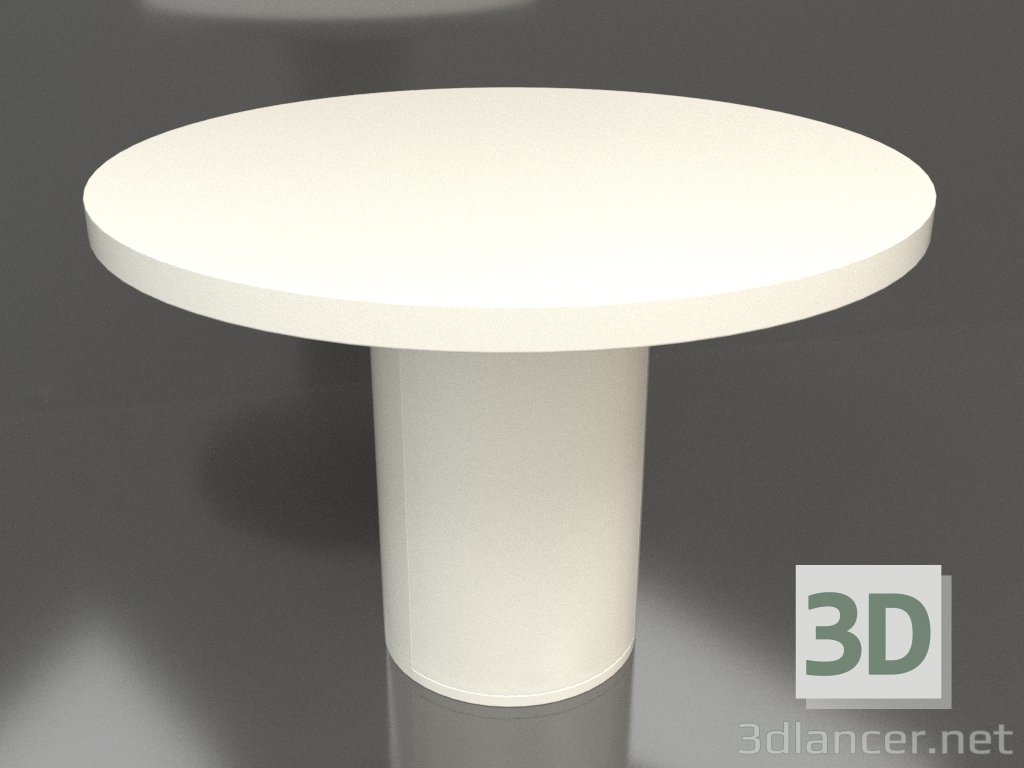 Modelo 3d Mesa de jantar DT 011 (D=1100x750, cor branca de plástico) - preview