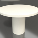3d model Dining table DT 011 (D=1100x750, white plastic color) - preview