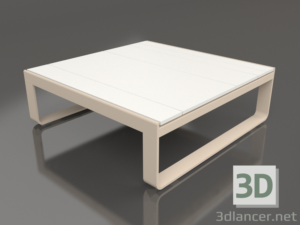 3D Modell Couchtisch 90 (Weißes Polyethylen, Sand) - Vorschau