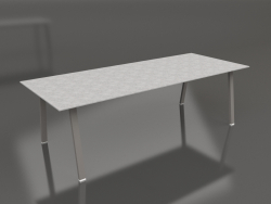 Mesa de comedor 250 (Gris cuarzo, DEKTON)