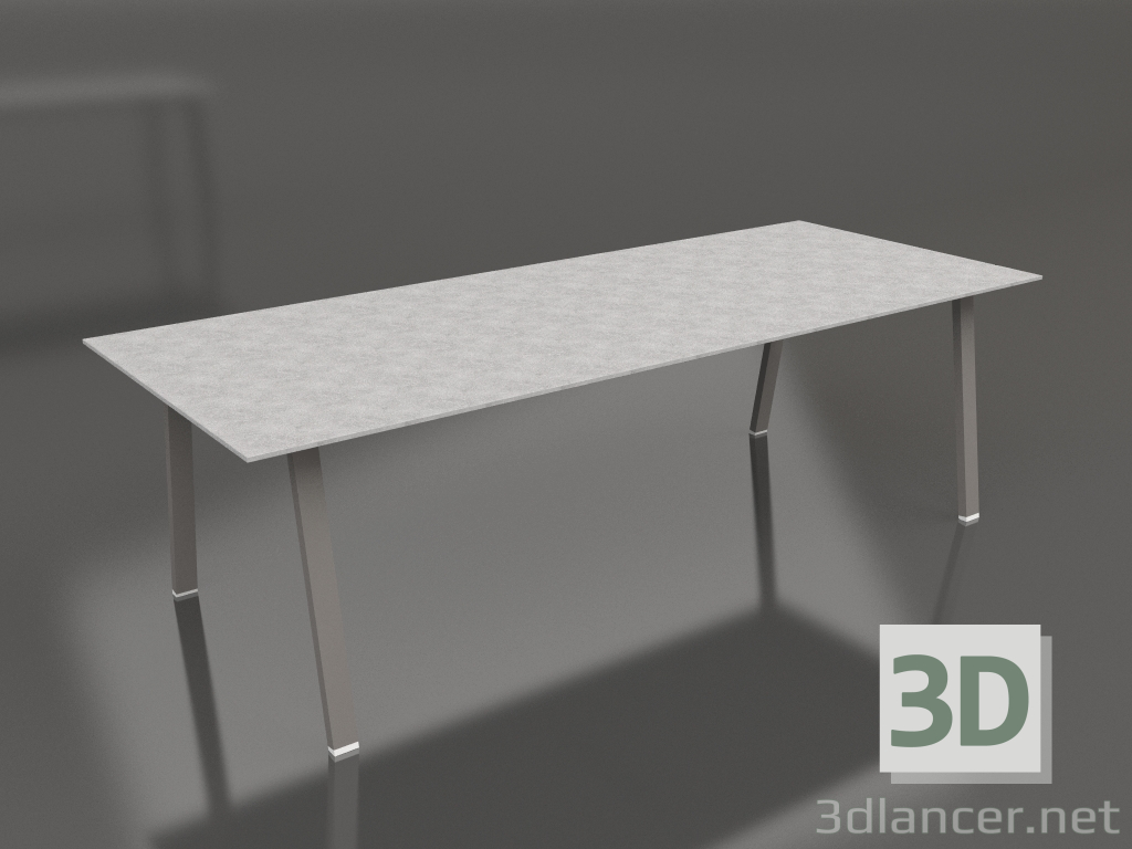 modello 3D Tavolo da pranzo 250 (grigio quarzo, DEKTON) - anteprima