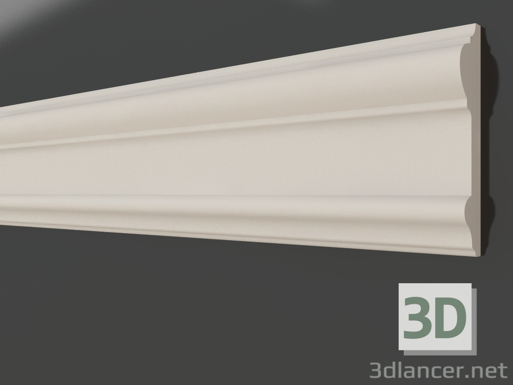 3d model Plaster molding LG 106 (140x32) - preview