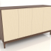 Modelo 3d Móvel de TV FARGO com fachadas fresadas 1600x500x950 mm (baunilha, carvalho tabaco, opção 2) - preview