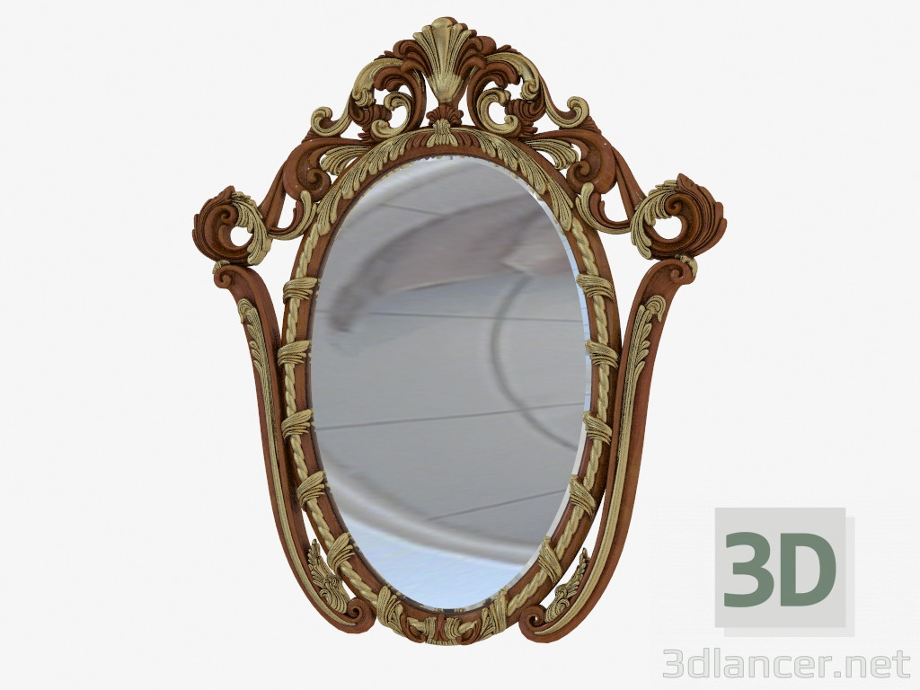 modello 3D Specchio nello stile classico di 103S - anteprima