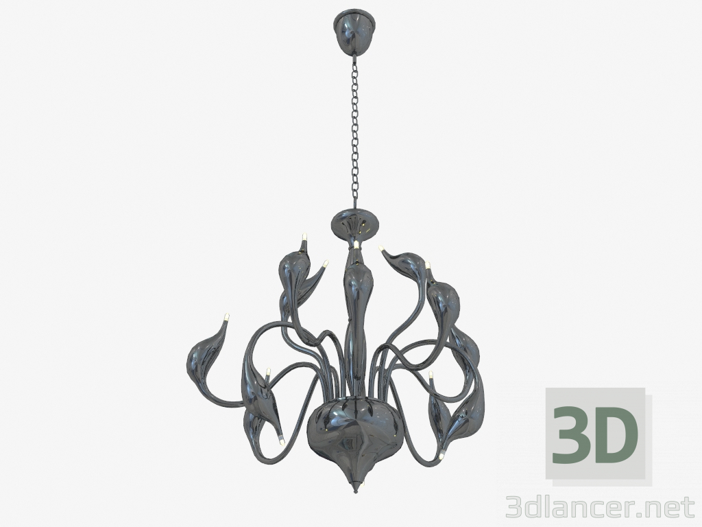 modèle 3D Suspension de lustre Cigno Collo (751127) - preview