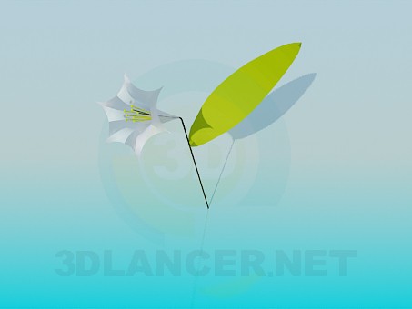 3d модель Цветочек – превью 3d модель Цветочек – превью