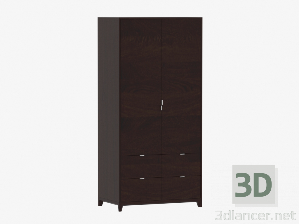 3d model Wardrobe CASE № 4 - 1000 with drawers (IDC018002000) - preview
