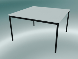 Base de table carrée 128x128 cm (Blanc, Noir)