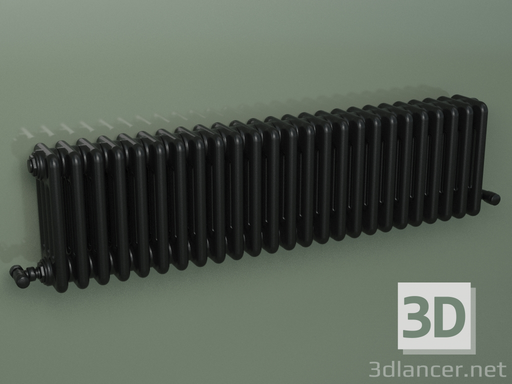 3d model Tubular radiator PILON (S4H 4 H302 25EL, black) - preview