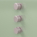 3d model Thermostatic mixer set with 2 shut-off valves (16 49 0, OR) - preview