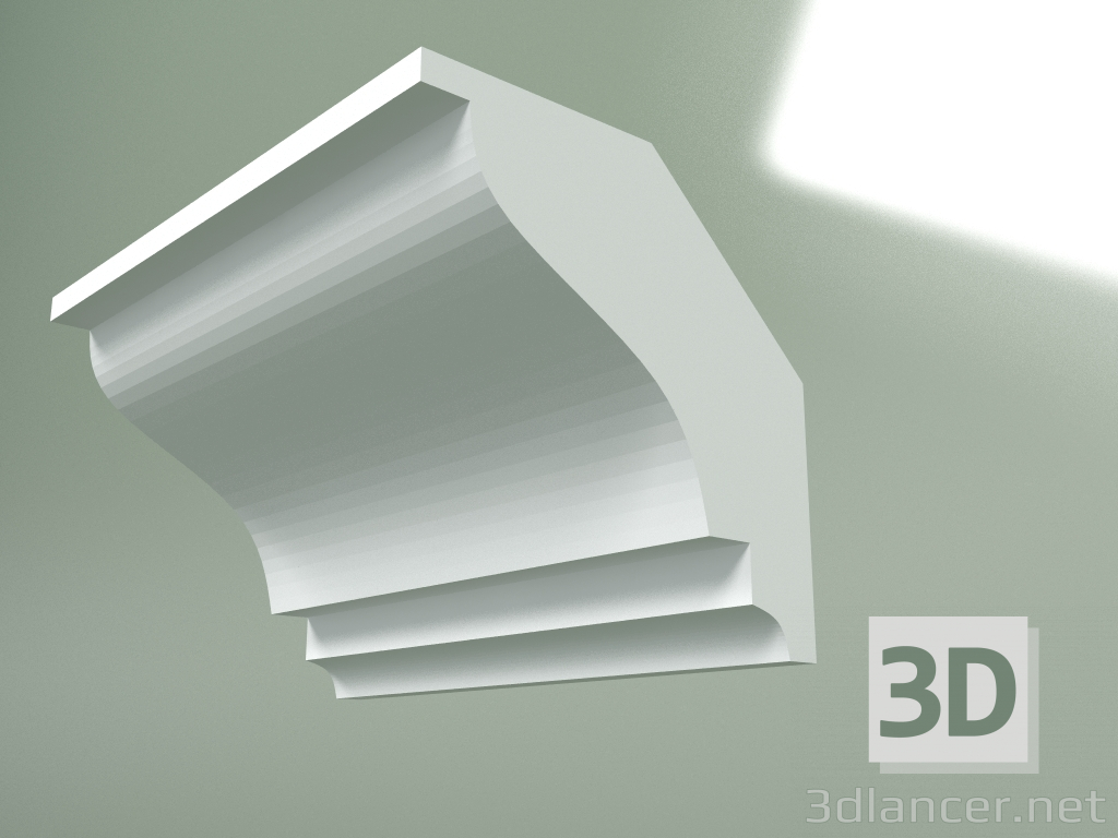 3d model Plaster cornice (ceiling plinth) KT229 - preview