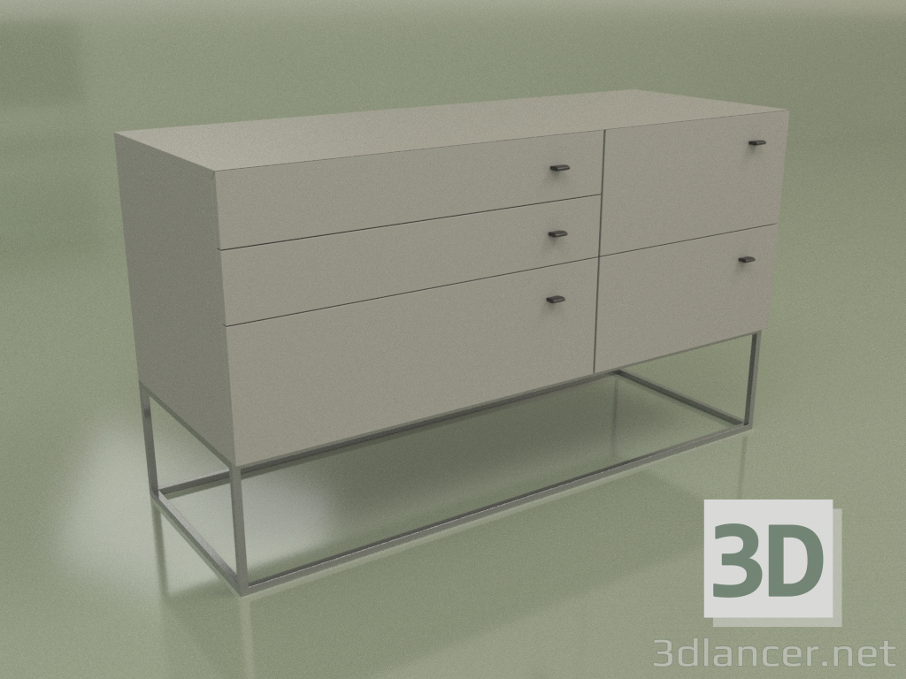 3d model Chest of drawers Lf 300 (gray) - preview