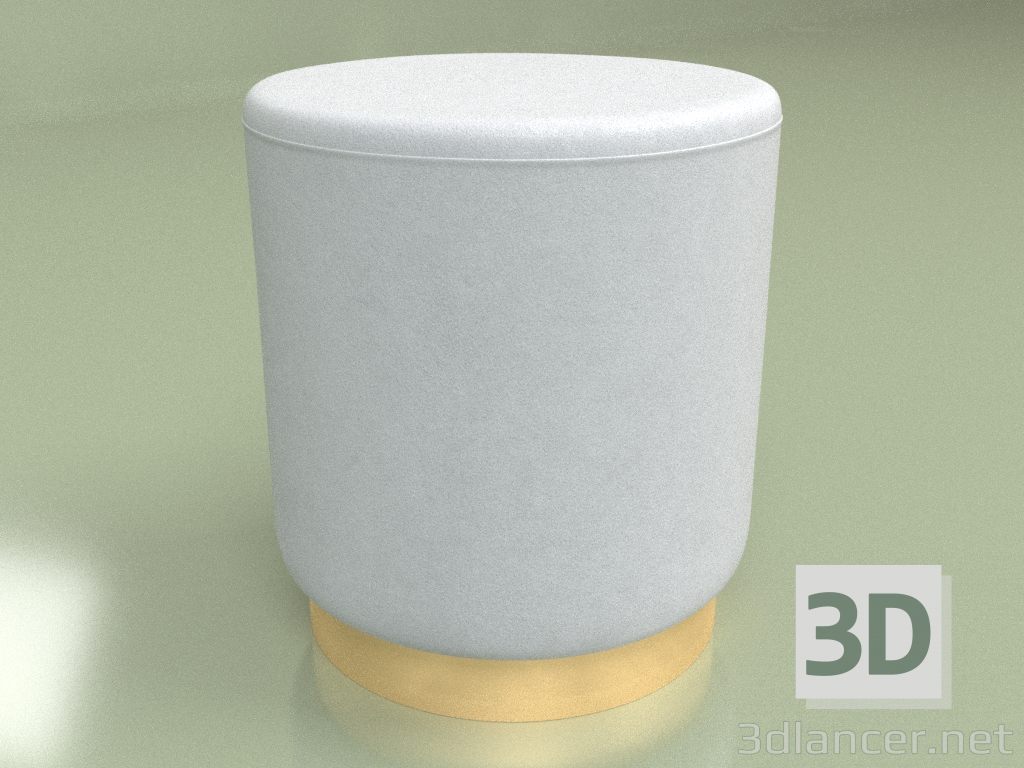 3d model Pouffe Dior diameter 40 (grey) - preview