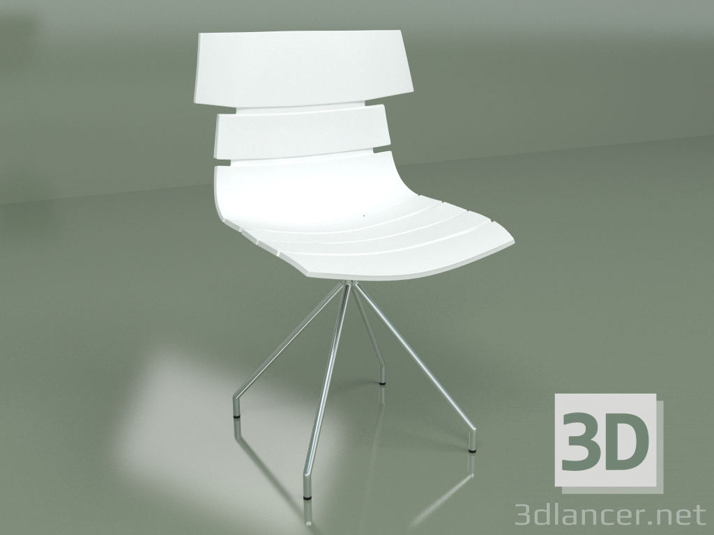 modello 3D Sedia di ritorno (bianco) - anteprima