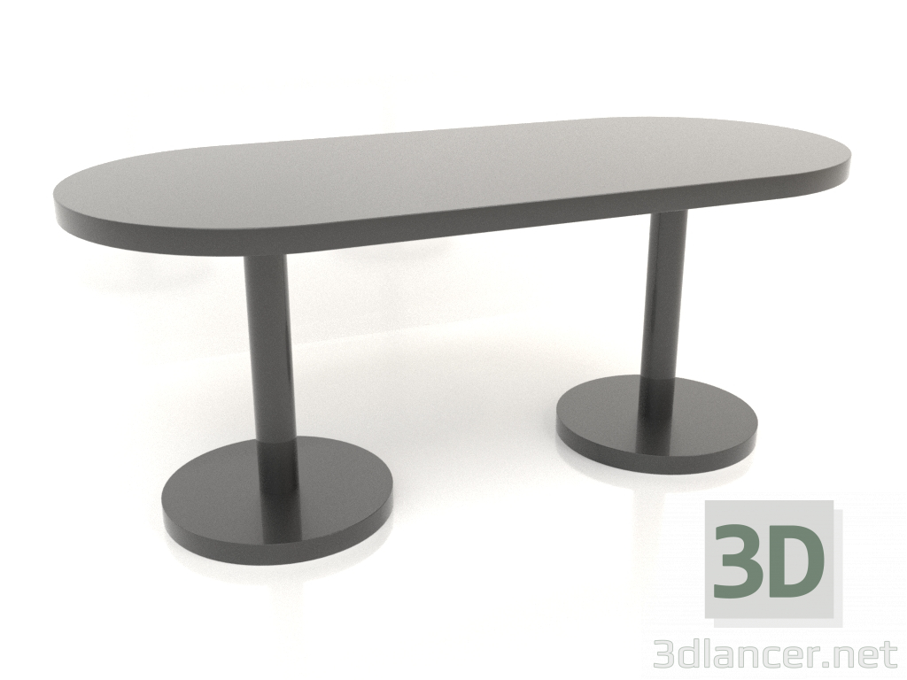 3D modeli Yemek masası (1800x800x750, siyah plastik renk) - önizleme