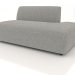 3d model Sofa module 1 seater (XL) 103x100 extended to the right - preview