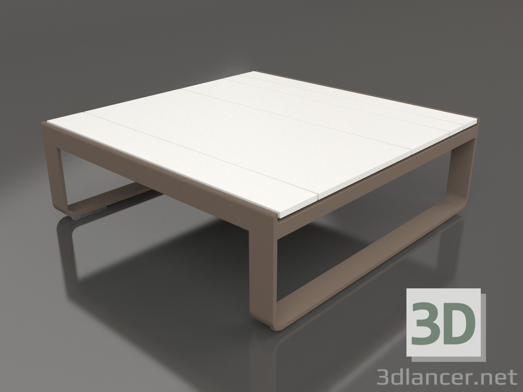 modèle 3D Table basse 90 (Polyéthylène blanc, Bronze) - preview