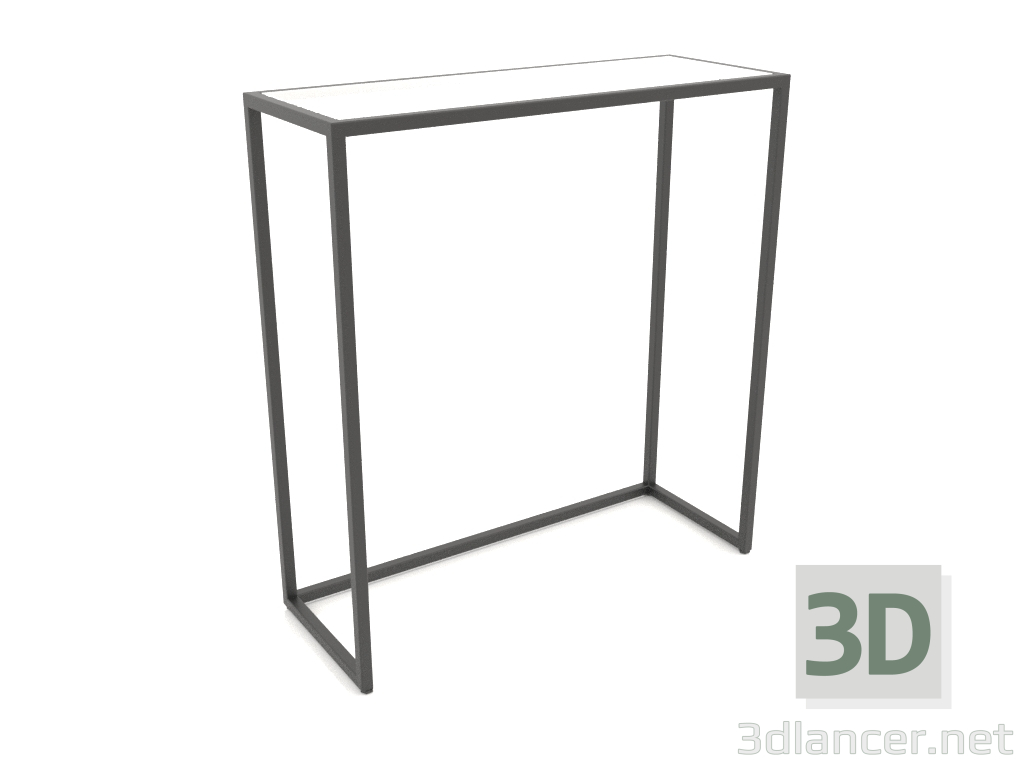 3D Modell Rechteckige Konsole (GLAS, 80x30x86) - Vorschau