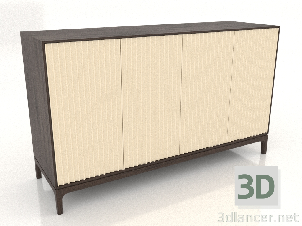 Modelo 3d Móvel de TV FARGO com fachadas fresadas 1600x500x950 mm (baunilha, carvalho escuro, opção 2) - preview Modelo 3d Móvel de TV FARGO com fachadas fresadas 1600x500x950 mm (baunilha, carvalho escuro, opção 2) - preview