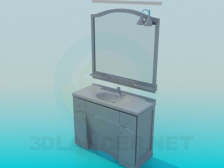 modelo 3D Lavabo - escuchar modelo 3D Lavabo - escuchar