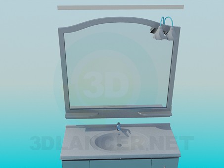 modelo 3D Lavabo - escuchar modelo 3D Lavabo - escuchar
