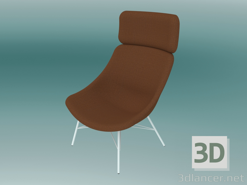 modèle 3D Fauteuil AUKI (S112 avec repose-tête) - preview