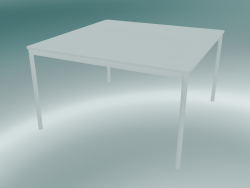 स्क्वायर टेबल बेस 128x128 सेमी (सफेद)