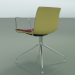 modèle 3D Chaise 2042 (pivotante, avec accoudoirs, chromée, avec garniture avant, PO00415) - preview