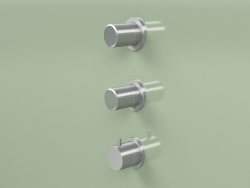 Conjunto de misturador termostático com 2 válvulas de corte (16 49, AS)