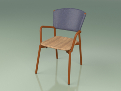 Sessel 021 (Metall Rost, Blau)
