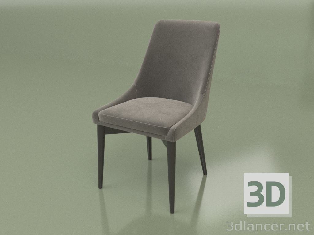 modello 3D Sedia Miami (Wengé) - anteprima