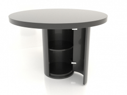 Dining table (open) DT 011 (D=1100x750, black plastic color)