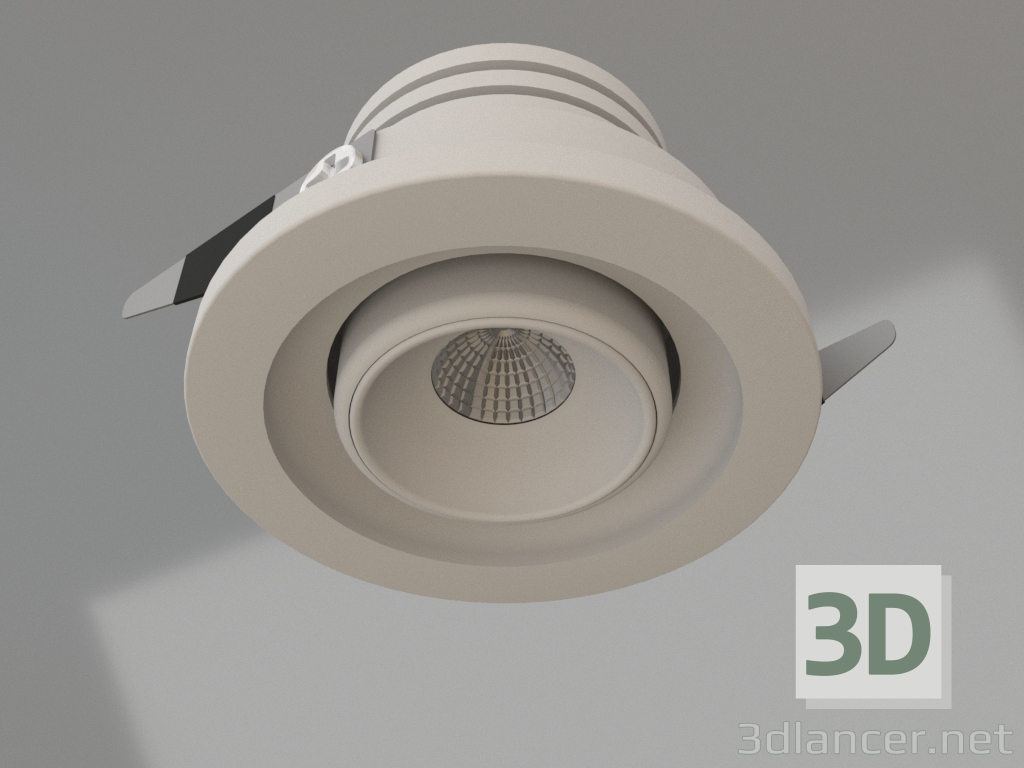 3d model Recessed luminaire (7451) - preview