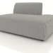3d model Sofa module 1 seater (XL) 83x100 extended to the right - preview